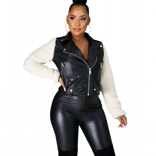 furry speed and of plutonium shredded women zipper full sleeve skinny short winter jackets streetwear leather jacket 7pwr, Black
furry speed and of plutonium shredded women zipper full sleeve skinny short winter jackets streetwear leather jacket 7pwr, Black