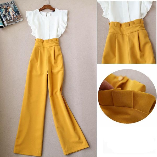 women's tracksuits two piece set and pants spring summer two-piece temperament sleeveless shirt fashion wide leg suit, Gray
women's tracksuits two piece set and pants spring summer two-piece temperament sleeveless shirt fashion wide leg suit, Gray