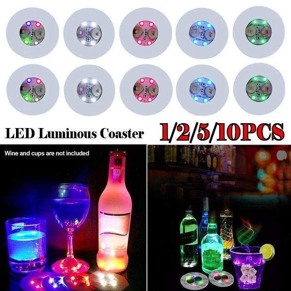 party decoration 1/2/5pcs led bar stickers light up coasters for drinks cup holder lights wine liquor bottle
party decoration 1/2/5pcs led bar stickers light up coasters for drinks cup holder lights wine liquor bottle