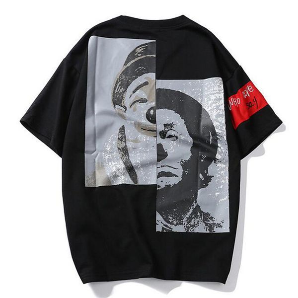t shirt men clown patchwork men's tee shirts short sleeve o-neck fashion high street tees streetwear kg-42, White;black
t shirt men clown patchwork men's tee shirts short sleeve o-neck fashion high street tees streetwear kg-42, White;black