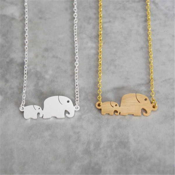 pendant necklaces 2021 fashion style gold color stainless steel elephant shape necklace mom and children mother`s day gift, Silver
pendant necklaces 2021 fashion style gold color stainless steel elephant shape necklace mom and children mother`s day gift, Silver