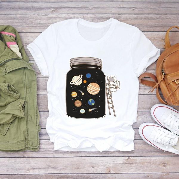 women's t-shirt women space cartoon t shirts fashion short sleeve tees print ladies clothes summer t-shirts graphic female womens, White
women's t-shirt women space cartoon t shirts fashion short sleeve tees print ladies clothes summer t-shirts graphic female womens, White