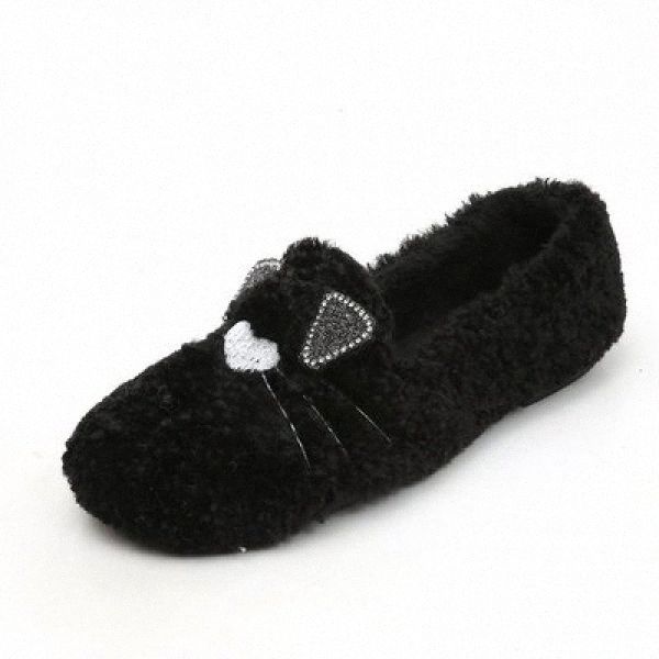 2020 autumn and winter cartoon plush warm single shoes female casual wild plus velvet plus size flat shoes ladies shoes loafers for me 73fv#, Black
2020 autumn and winter cartoon plush warm single shoes female casual wild plus velvet plus size flat shoes ladies shoes loafers for me 73fv#, Black