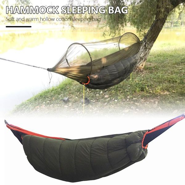 outdoor hammock sleeping bag ultralight camping hammock underquilt portable winter warm under quilt blanket cotton lazy bag
outdoor hammock sleeping bag ultralight camping hammock underquilt portable winter warm under quilt blanket cotton lazy bag