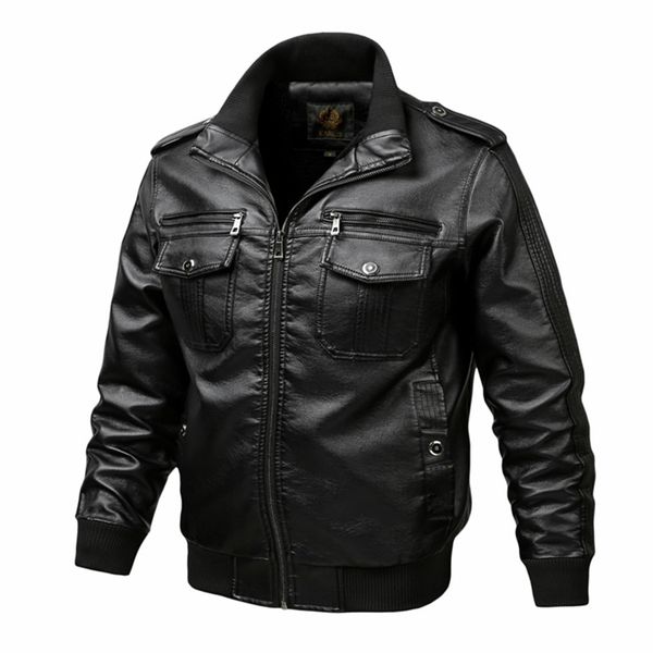 thoshine brand spring autumn winter men leather jackets motorcycle & biker male fashion pu leather cargo coats pockets plus size 211118, Black
thoshine brand spring autumn winter men leather jackets motorcycle & biker male fashion pu leather cargo coats pockets plus size 211118, Black