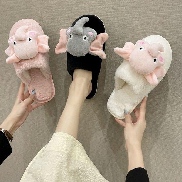 slippers flock shoes woman 2021 low casual pantofle winter footwear cover toe fur flip flops luxury flat massage plush rubbe, Black
slippers flock shoes woman 2021 low casual pantofle winter footwear cover toe fur flip flops luxury flat massage plush rubbe, Black