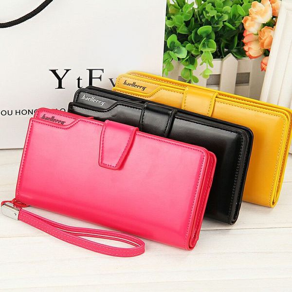 baellerry korean fashion multifunctional purse women's multicolor long zipper buckle handbag, Red;black
baellerry korean fashion multifunctional purse women's multicolor long zipper buckle handbag, Red;black