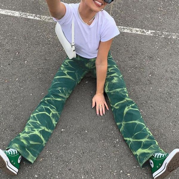 women's jeans y2k tie dye print straight autumn high waist vintage zipper hip hop harajuku streetwear casual baggy 2021, Blue
women's jeans y2k tie dye print straight autumn high waist vintage zipper hip hop harajuku streetwear casual baggy 2021, Blue