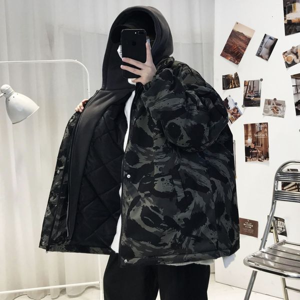 2021 winter thick camouflage jacket men's warm fashion casual hooded parka men streetwear short coat mens clothes 8ijn, Black
2021 winter thick camouflage jacket men's warm fashion casual hooded parka men streetwear short coat mens clothes 8ijn, Black