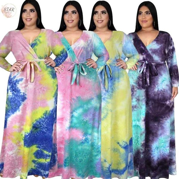 casual dresses plus size 4xl 5xl for women 2021 party tie dye v neck long sleeve sashes beach elegant maxi dress wholesale drop, Black;gray
casual dresses plus size 4xl 5xl for women 2021 party tie dye v neck long sleeve sashes beach elegant maxi dress wholesale drop, Black;gray