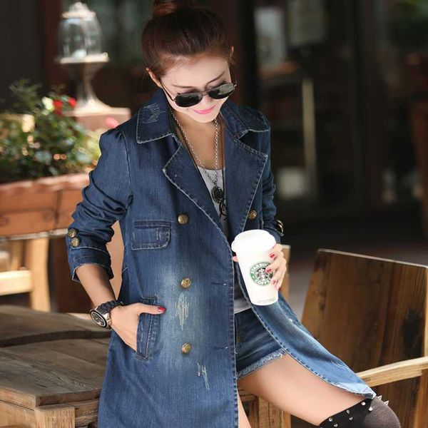 women's jackets 2021 spring autumn matching mid-length windbreaker temperament elegant slim fit all-match fashionable denim jacket, Black;brown
women's jackets 2021 spring autumn matching mid-length windbreaker temperament elegant slim fit all-match fashionable denim jacket, Black;brown
