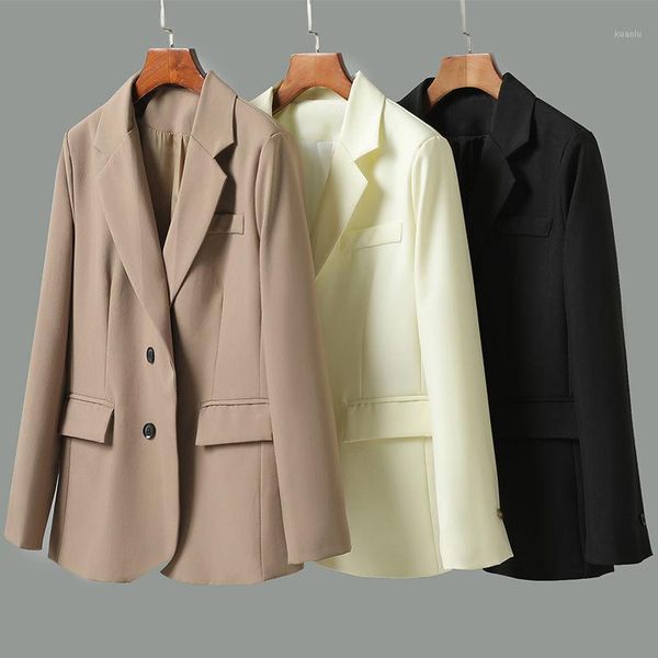 jacket female spring autumn korean loose student single button long sleeve office oversized casual chic women women's suits & blazers, White;black
jacket female spring autumn korean loose student single button long sleeve office oversized casual chic women women's suits & blazers, White;black