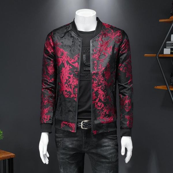 men's jackets 2021 autumn paisley print casual jacket fashion men vintage business bomber streetwear slim fit jacquard coats, Black;brown
men's jackets 2021 autumn paisley print casual jacket fashion men vintage business bomber streetwear slim fit jacquard coats, Black;brown
