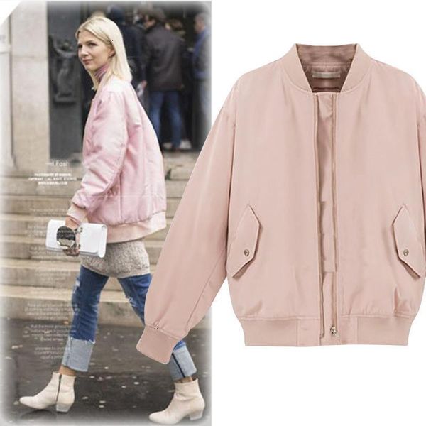 vogue nice new autumn basic bomber jacket for women long sleeve elegant zipper windbreaker jackets and coats chaquetas mujer, Black;brown
vogue nice new autumn basic bomber jacket for women long sleeve elegant zipper windbreaker jackets and coats chaquetas mujer, Black;brown