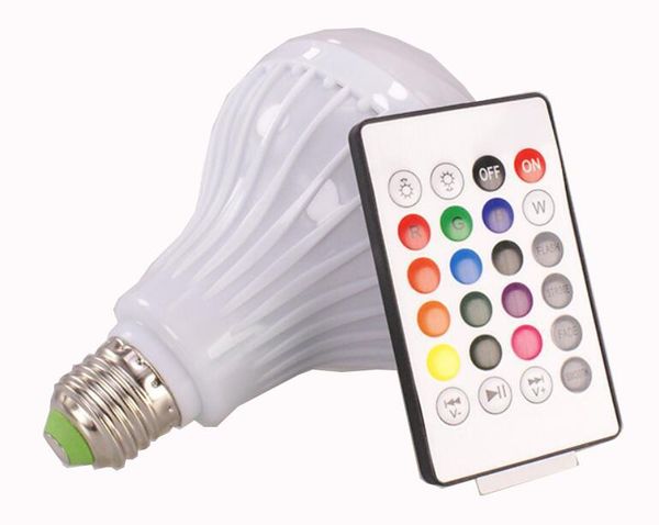 e27 smart rgb wireless lampada bluetooth speaker bulb music playing dimmable led rgb music bulb light lamp with 24 key remote controller
e27 smart rgb wireless lampada bluetooth speaker bulb music playing dimmable led rgb music bulb light lamp with 24 key remote controller