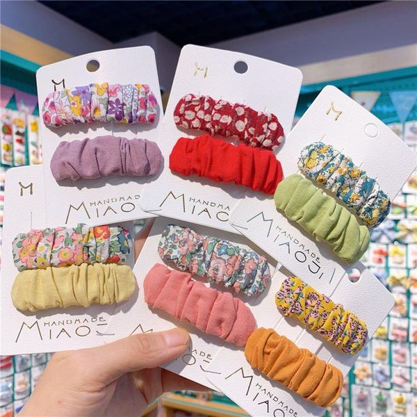 hair accessories 1 pair korean children simple cute colorful fold floral fabric bb clip fashion sweet girl princess hairpins, Slivery;white
hair accessories 1 pair korean children simple cute colorful fold floral fabric bb clip fashion sweet girl princess hairpins, Slivery;white