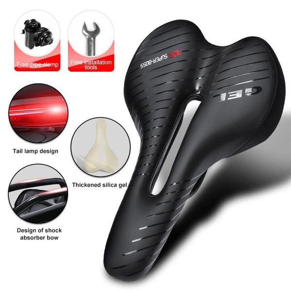 bike saddles super-boss bicycle saddle thicken seat mtb road big bushock absorber soft with tail light accessories
bike saddles super-boss bicycle saddle thicken seat mtb road big bushock absorber soft with tail light accessories