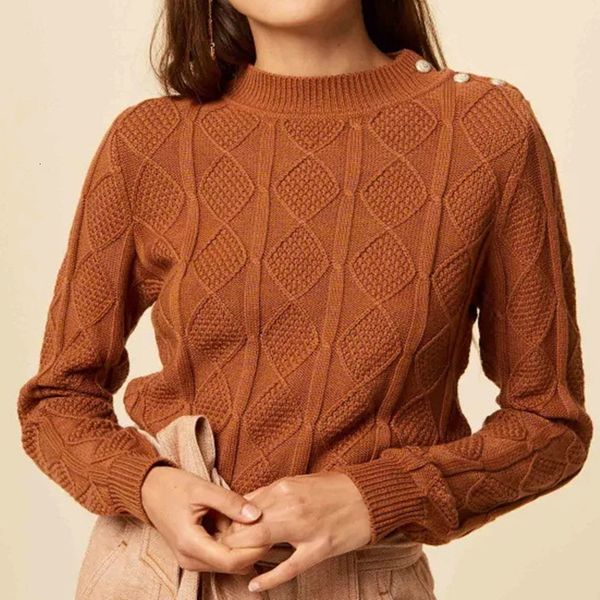 2021 new women rhomboid knitted sweater lady long sleeve jumper knitwear female pullover with shoulder buttons flaf, White;black
2021 new women rhomboid knitted sweater lady long sleeve jumper knitwear female pullover with shoulder buttons flaf, White;black