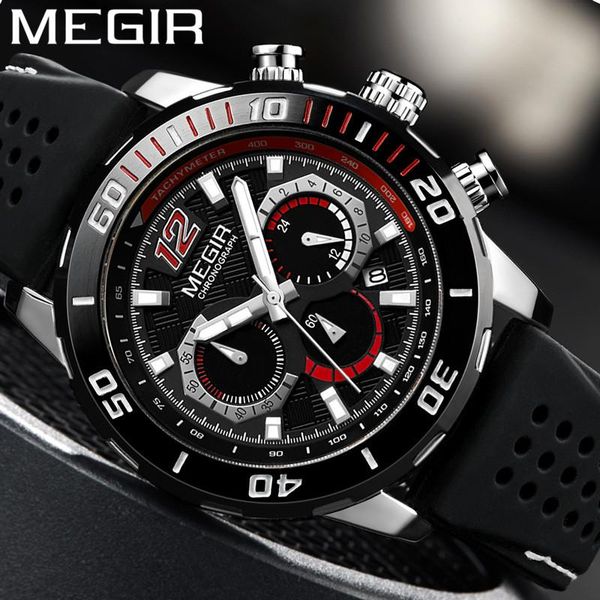 wristwatches megir watch men chronograph calendar military army male clock rubber business man cool sport wristwatch 2109, Slivery;brown
wristwatches megir watch men chronograph calendar military army male clock rubber business man cool sport wristwatch 2109, Slivery;brown