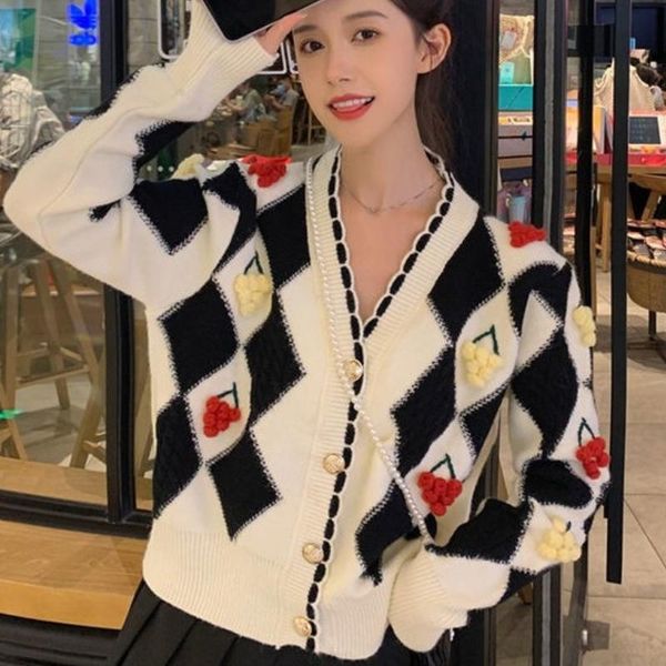 women's knits & tees women cardigan vintage v neck long sleeve pullovers sweater korean lace patchwork jumpers autumn elegant sueter mu, White
women's knits & tees women cardigan vintage v neck long sleeve pullovers sweater korean lace patchwork jumpers autumn elegant sueter mu, White