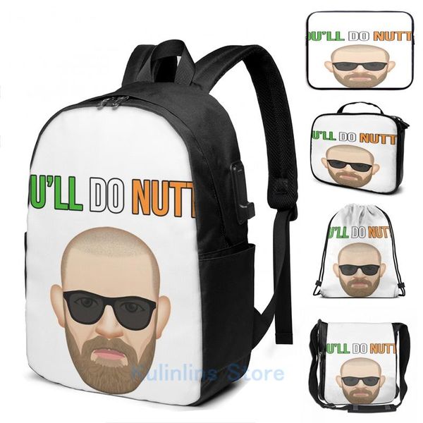 backpack funny graphic print youll do nuttin conor mcgregor usb charge men school bags women bag travel laptop
backpack funny graphic print youll do nuttin conor mcgregor usb charge men school bags women bag travel laptop