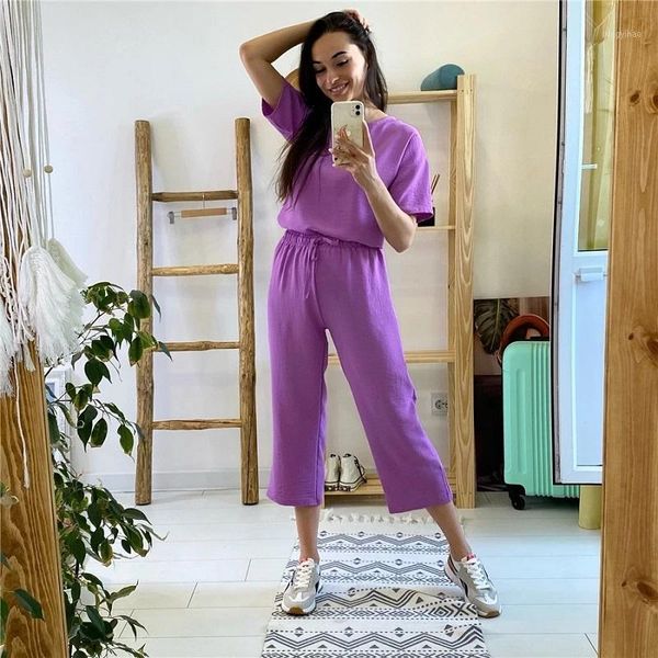 women's tracksuits fashion khaki set summer casual two piece short sleeve shirt and loose beach pants bottom suit outfits, Gray
women's tracksuits fashion khaki set summer casual two piece short sleeve shirt and loose beach pants bottom suit outfits, Gray