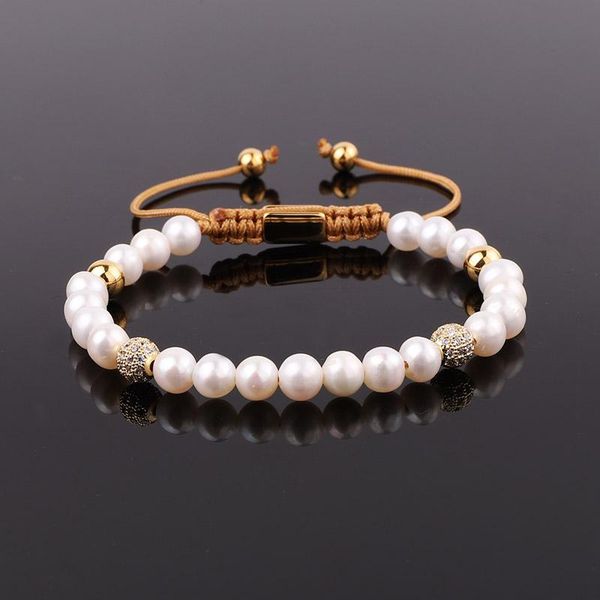 beaded, strands design natural stone freshwater pearl beads cz charm macrame adjustable bracelet women, Black
beaded, strands design natural stone freshwater pearl beads cz charm macrame adjustable bracelet women, Black
