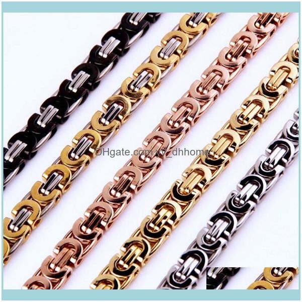 chains & pendants jewelrychains 6mm byzantine style necklaces for men women solid stainless steel chain punk hip-hop boys jewelry aessories, Silver
chains & pendants jewelrychains 6mm byzantine style necklaces for men women solid stainless steel chain punk hip-hop boys jewelry aessories, Silver