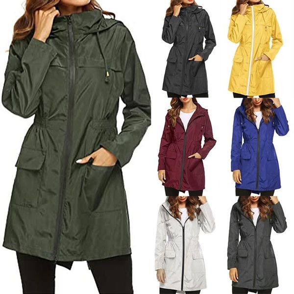 women's trench coats double-layer net lining sports 2021 women hooded zip-up pockets cinched long windproof rain-proof jackets, Tan;black
women's trench coats double-layer net lining sports 2021 women hooded zip-up pockets cinched long windproof rain-proof jackets, Tan;black