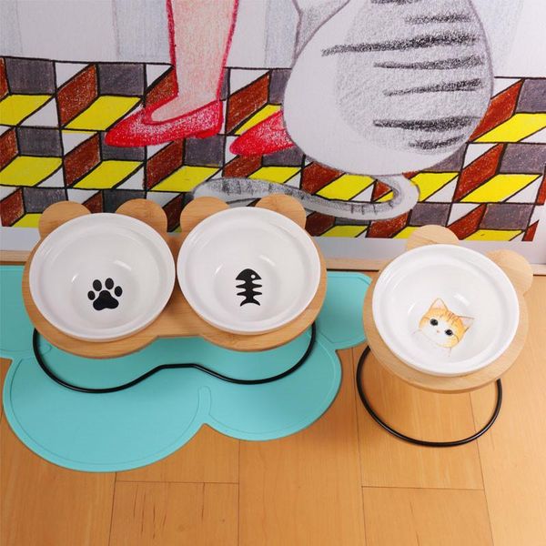 dog bowls & feeders high-end pet bowl bamboo shelf ceramic feeding and drinking for dogs cats cute feeder accessories
dog bowls & feeders high-end pet bowl bamboo shelf ceramic feeding and drinking for dogs cats cute feeder accessories