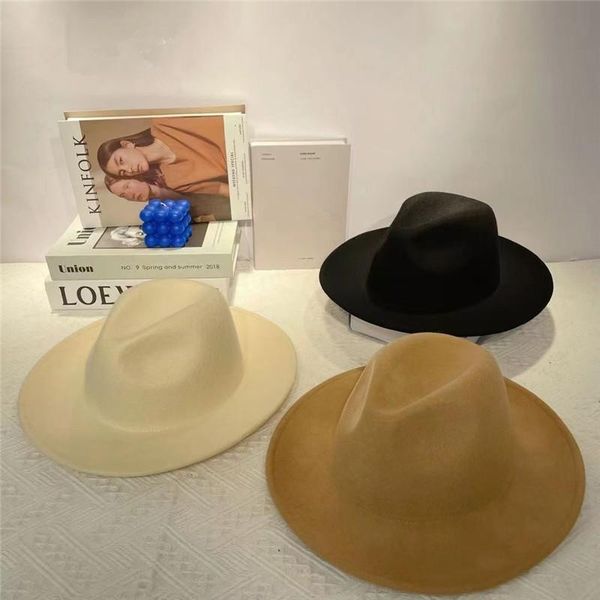 berets 202110-2509264 classic solid wool felt fedoras cap men women leisure panama jazz hat, Blue;gray
berets 202110-2509264 classic solid wool felt fedoras cap men women leisure panama jazz hat, Blue;gray