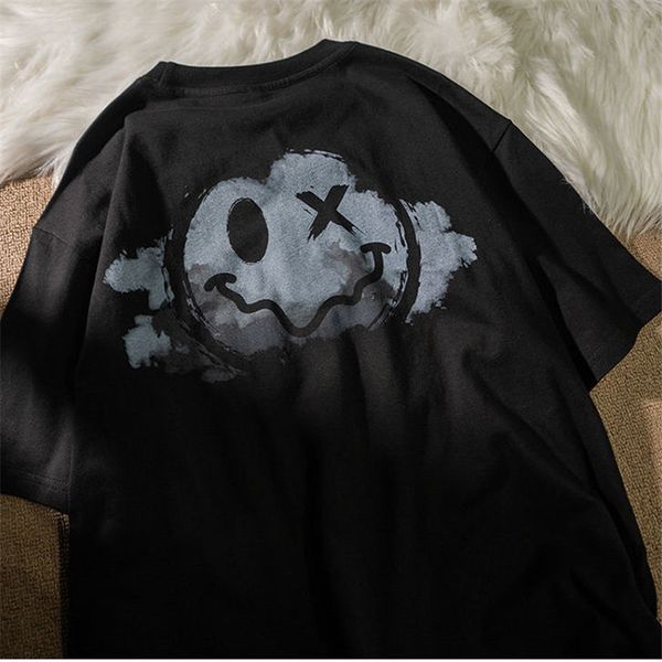 2021 new black loose smile print t shirt men japanese harajuku streetwear casual half sleeve funny summer cool japan tshirts males 0eg6, White;black
2021 new black loose smile print t shirt men japanese harajuku streetwear casual half sleeve funny summer cool japan tshirts males 0eg6, White;black