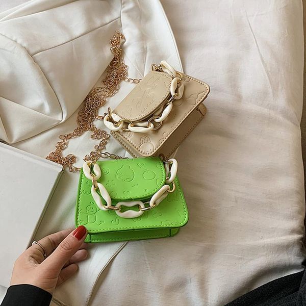 evening bags fashion women cartoon bag pu leather embossing solid color shoulder crossbody casual ladies acrylic chain flap handbags 
evening bags fashion women cartoon bag pu leather embossing solid color shoulder crossbody casual ladies acrylic chain flap handbags