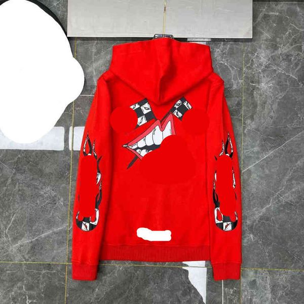 2021 men's korean ch hoodie mattyboy graffiti red mouth limited glue printing and dyeing sweater coat, Black
2021 men's korean ch hoodie mattyboy graffiti red mouth limited glue printing and dyeing sweater coat, Black