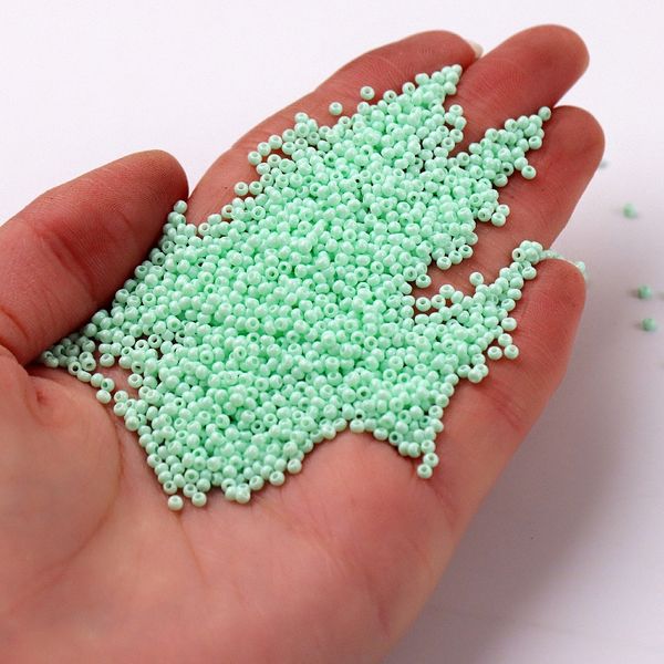 720pcs/lot 2mm austria round hole bead 13/0 solid mint color czech glass seed spacer diy beads for kids jewelry making accessory
720pcs/lot 2mm austria round hole bead 13/0 solid mint color czech glass seed spacer diy beads for kids jewelry making accessory