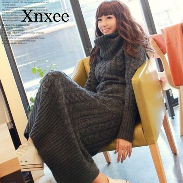 casual dresses women mid calf winter knit europe long sleeve turtleneck slim warm maxi sweater dress plus size women's clothing, Black;gray
casual dresses women mid calf winter knit europe long sleeve turtleneck slim warm maxi sweater dress plus size women's clothing, Black;gray