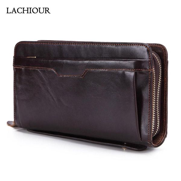 wallets lachiour men genuine leather clutch bag wallet male long double zipper purse coin men's phone for card holder case, Red;black
wallets lachiour men genuine leather clutch bag wallet male long double zipper purse coin men's phone for card holder case, Red;black