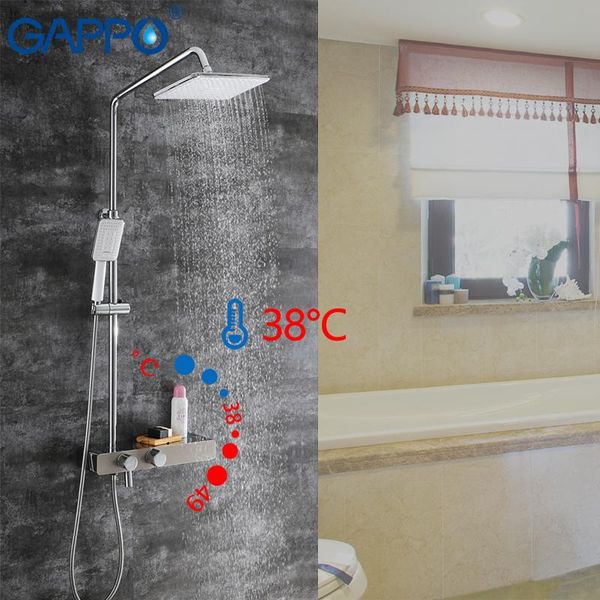 gappo shower faucets thermostatic mixer bathtub faucet brass and stainless steel rainfall shower set mixer tap thermostat faucet
gappo shower faucets thermostatic mixer bathtub faucet brass and stainless steel rainfall shower set mixer tap thermostat faucet