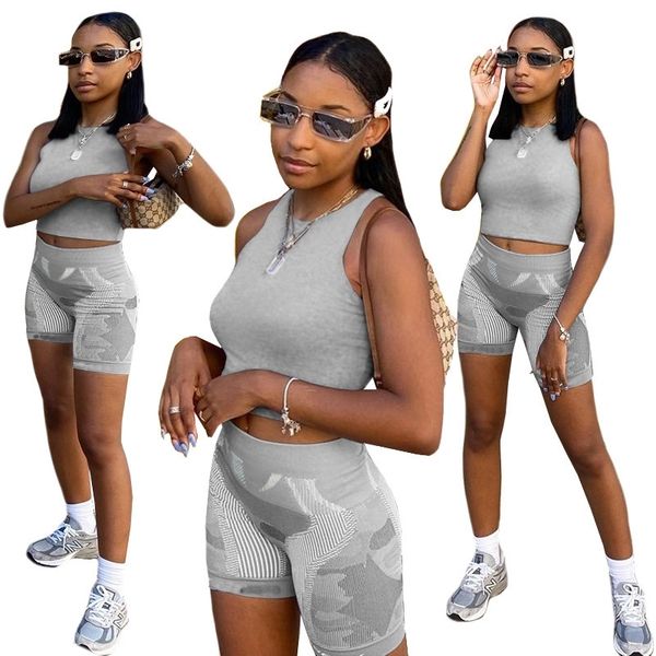 2021 new women two piece set sport suit summer fashion outfits vest crop shorts tracksuit sports casual gym yoga clothes h2ubjs, White
2021 new women two piece set sport suit summer fashion outfits vest crop shorts tracksuit sports casual gym yoga clothes h2ubjs, White