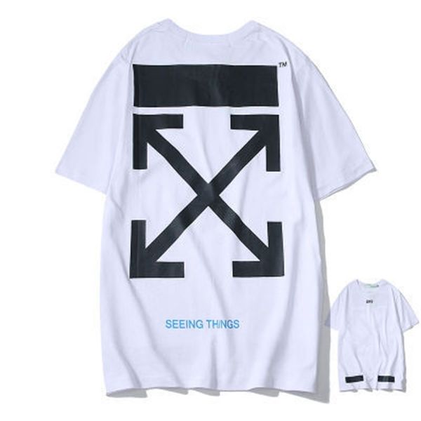 men's brand ow arrow printed cotton short t-shirt and women's half sleeve fashion, Black
men's brand ow arrow printed cotton short t-shirt and women's half sleeve fashion, Black