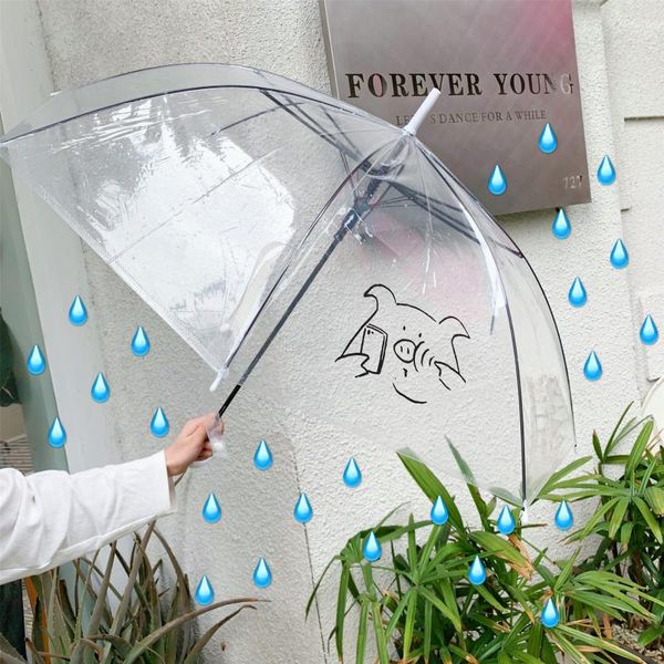 umbrellas simple transparent pig umbrella wild couple cute girl long handle sunny rain lady
umbrellas simple transparent pig umbrella wild couple cute girl long handle sunny rain lady