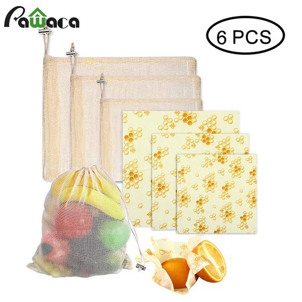 food savers & storage containers 6pcs/set reusable beeswax cloth wrap fresh keeping bag lid cover stretch with washable cotton produce bags
food savers & storage containers 6pcs/set reusable beeswax cloth wrap fresh keeping bag lid cover stretch with washable cotton produce bags