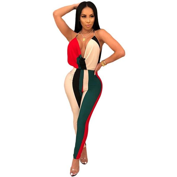 women's jumpsuits & rompers 2021 women summer clubwear sleeveless playsuit bodycon party jumpsuit romper trousers, Black;white
women's jumpsuits & rompers 2021 women summer clubwear sleeveless playsuit bodycon party jumpsuit romper trousers, Black;white