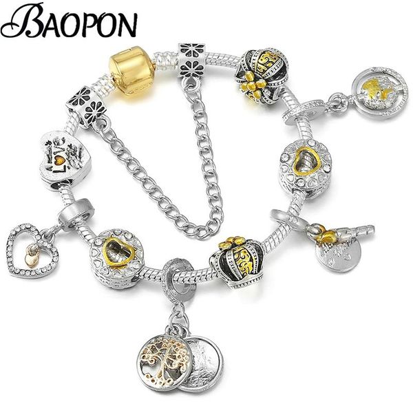 charm bracelets hollow love heart pendant beads bracelet with silver color snake chain for women pulseras jewelry drop, Golden;silver
charm bracelets hollow love heart pendant beads bracelet with silver color snake chain for women pulseras jewelry drop, Golden;silver