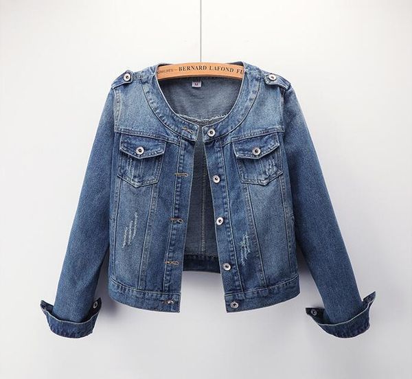women's jackets large size round neck jeans jacket 5xl sweet beauty light blue short denim jaqueta casual 20211, Black;brown
women's jackets large size round neck jeans jacket 5xl sweet beauty light blue short denim jaqueta casual 20211, Black;brown