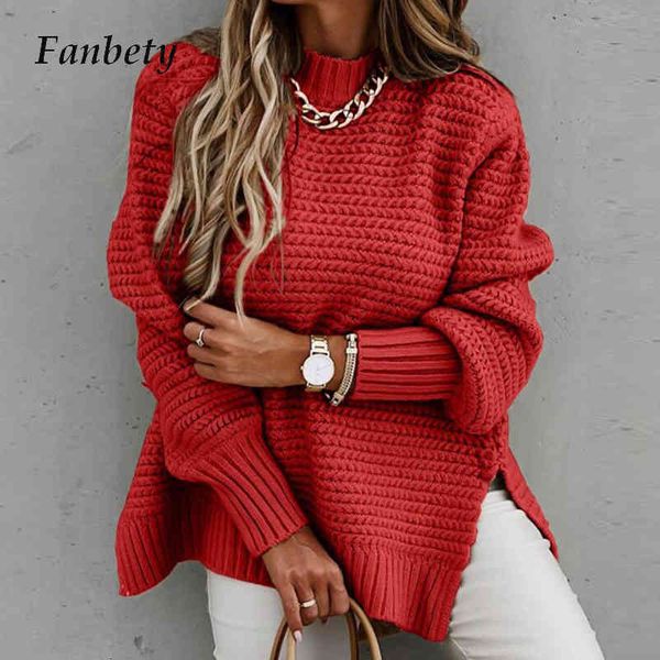 casual dresses women elegant o neck solid ribbed knit sweater autumn loose lantern sleeve ladies streetwear fashion pullovers, Black;gray