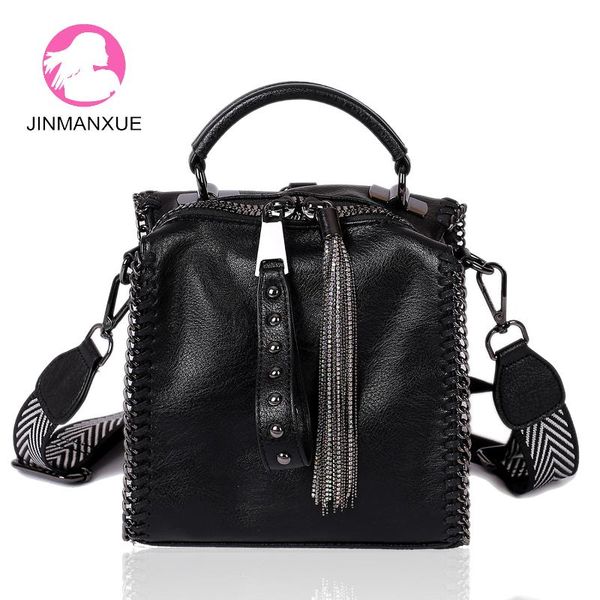 backpack fashion women tassel shoulder bag luxury leather tote handbags brand designer messenger rivets bolsa feminina
backpack fashion women tassel shoulder bag luxury leather tote handbags brand designer messenger rivets bolsa feminina