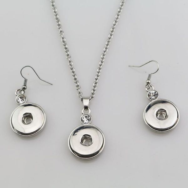 earrings & necklace fashion rhinestone metal diy 18mm snap button jewelry set for women, Silver
earrings & necklace fashion rhinestone metal diy 18mm snap button jewelry set for women, Silver