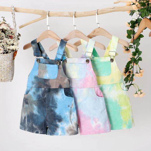 1 5y summer toddler girls tie dye printed overalls shorts 3 colors strap button pocket jumpsuits, Blue
1 5y summer toddler girls tie dye printed overalls shorts 3 colors strap button pocket jumpsuits, Blue