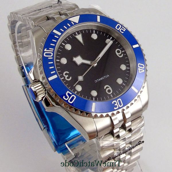 mechanical automatic wristwatch genuine nh35a miyota8215 movement 40mm men's watch jubilee bracelet sapphire glass ceramic, Slivery;brown
mechanical automatic wristwatch genuine nh35a miyota8215 movement 40mm men's watch jubilee bracelet sapphire glass ceramic, Slivery;brown